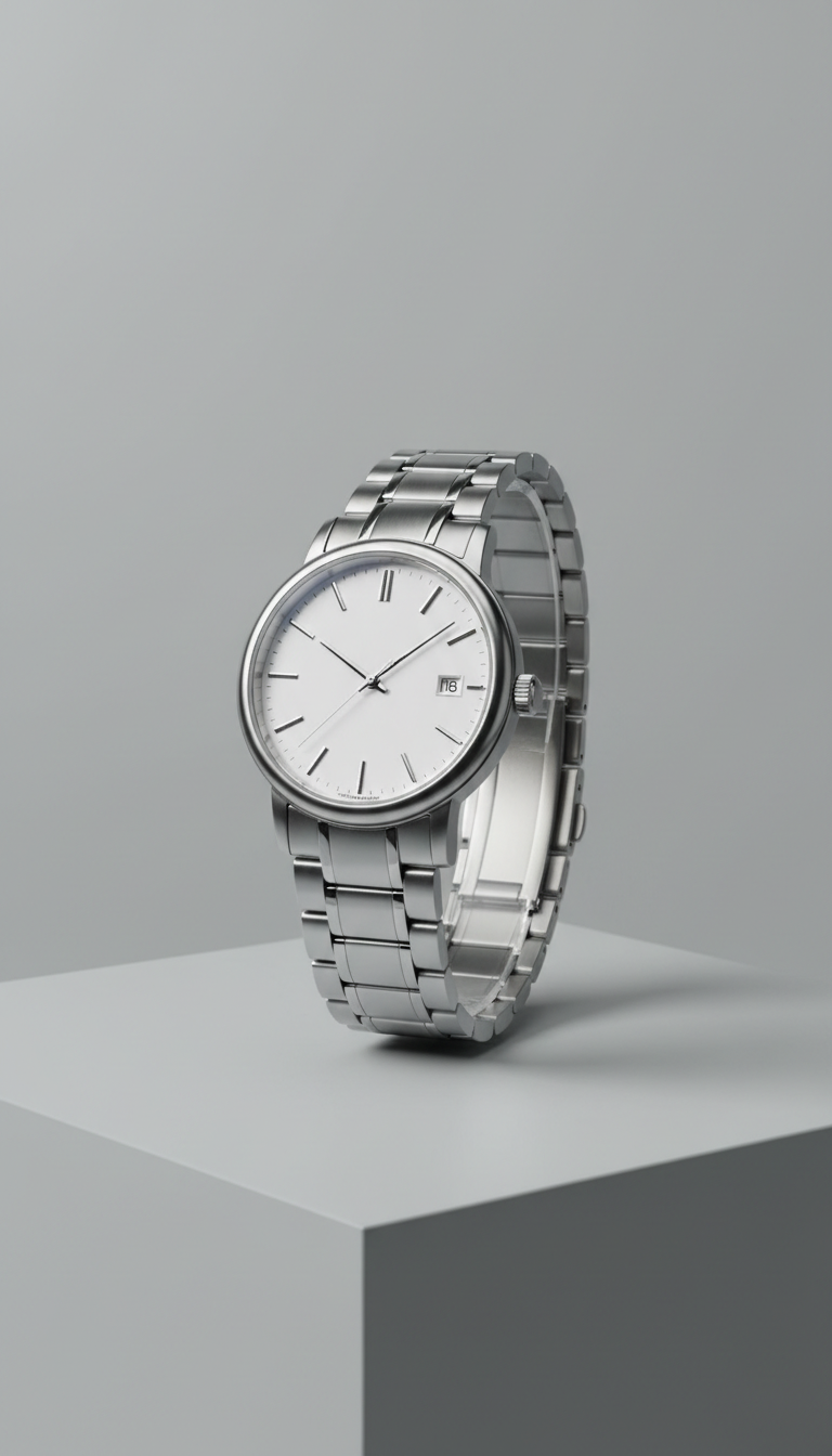 Stainless Steel Ultra-Slim Watch