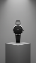 Matte Black Mesh Bracelet Watch