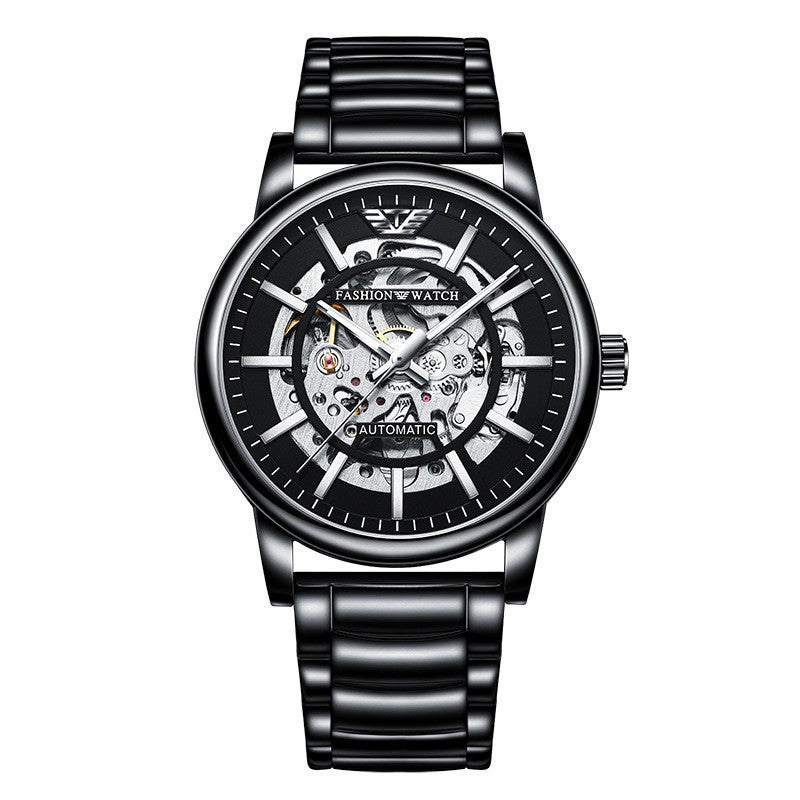 Black Samurai Automatic Hollow Men's Watch